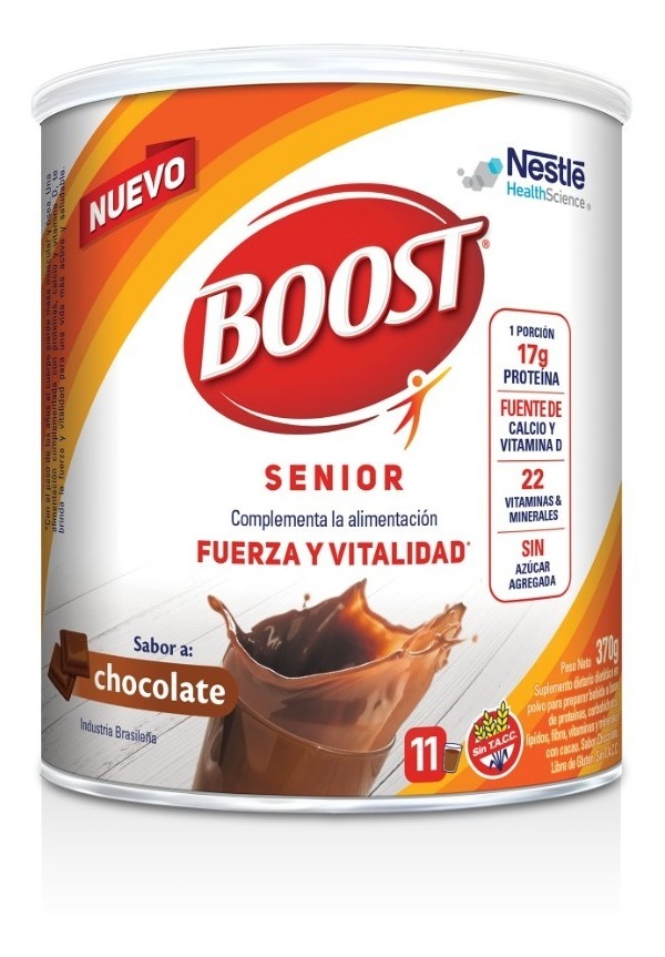 BOOST BOOST SUPLEMENTO NUTRICIONAL SABOR CHOCOLATE EN POLVO LATA X 370G